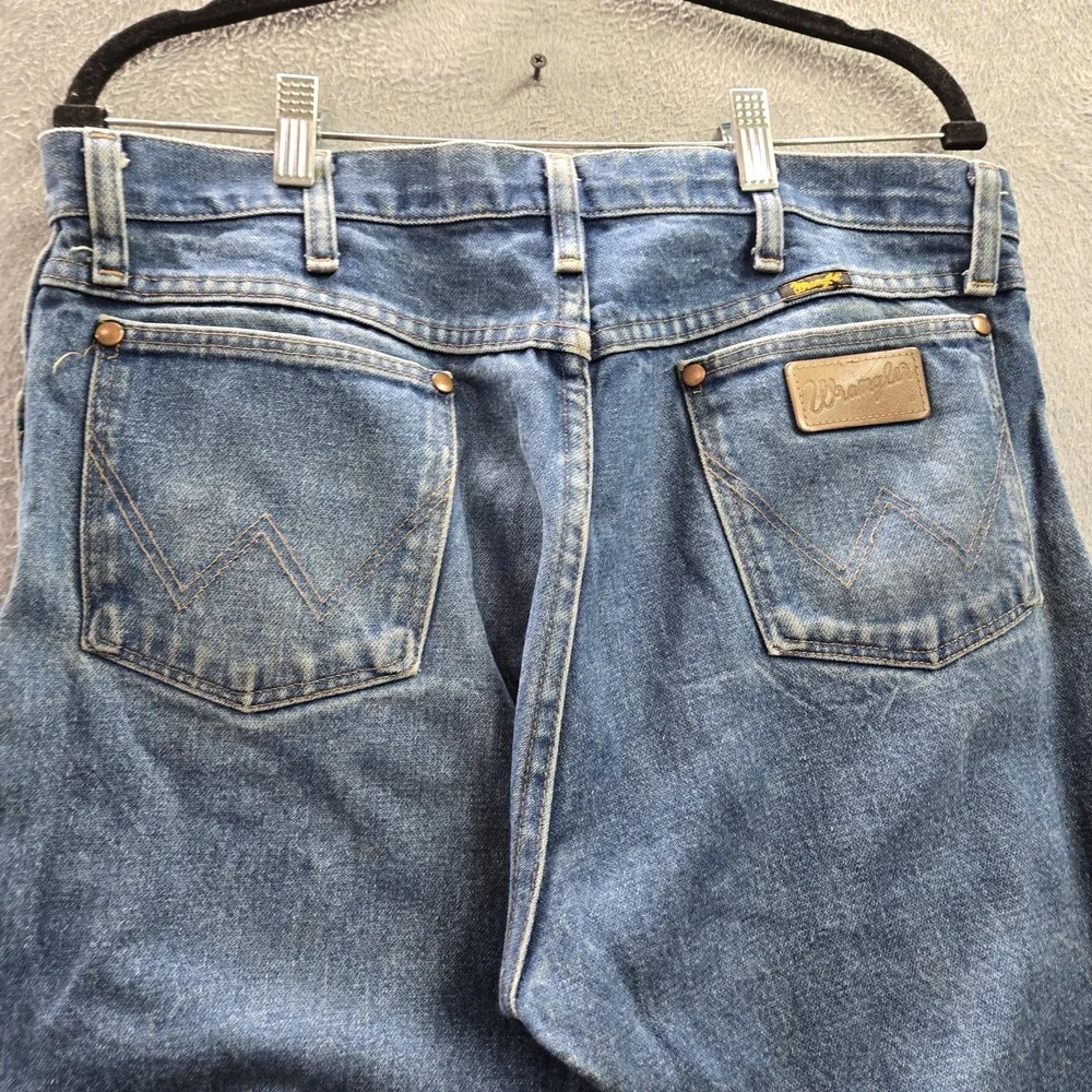 Wrangler Men Jeans 36X32 Blue Denim 13MWZ Cowboy Cut Original Fit 30